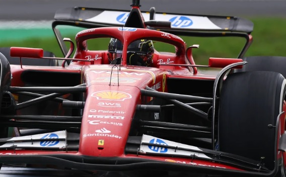 Ferrari’s Charles Leclerc Sets the Pace in Baku FP2