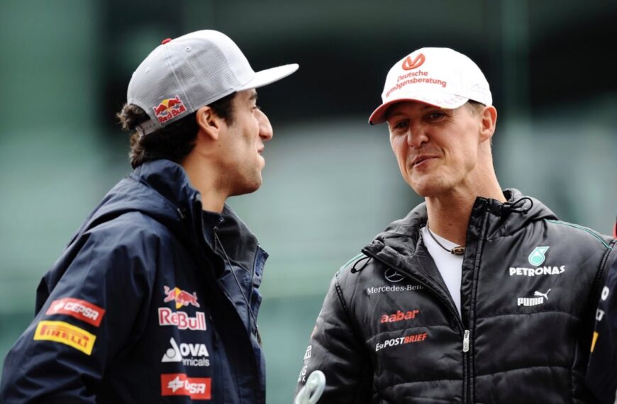 An Inspiring Story: Ricciardo Reflects on His Iconic Moment with Schumacher