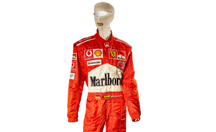 Schumacher Puts His Iconic Ferrari Racing Suit Up for Sale