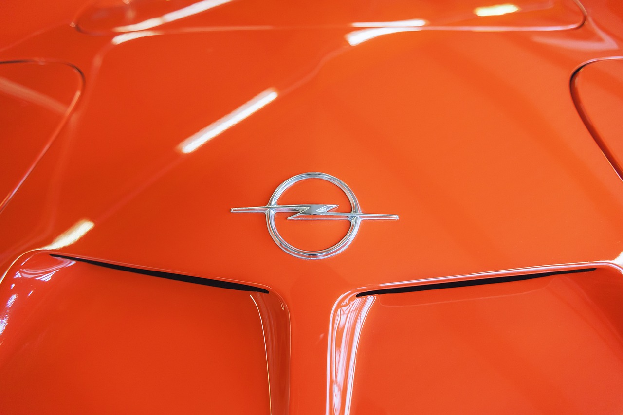 opel, car, auto, vehicle, retro, classic, logo, orange car, orange logo, orange retro, opel, opel, car wallpapers, opel, opel, opel