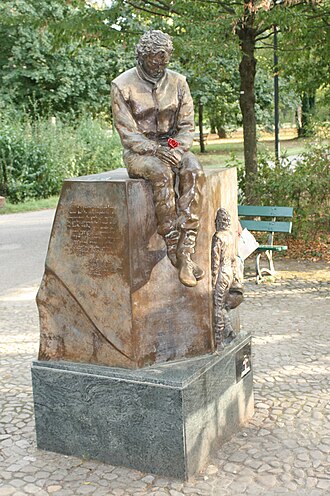 Ayrton Senna bust in Imola