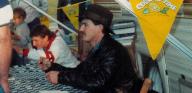 David Allison giving Autographs