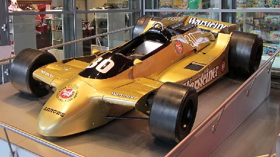 Arrows A2 Formula 1 car on display at ring werk