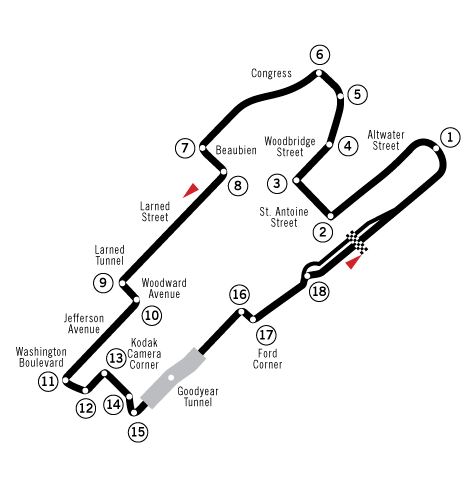 detroit f1 street circuit now forgotten