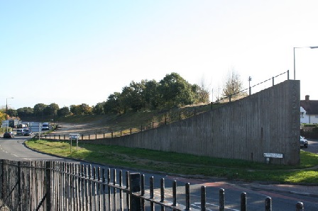 part where it was cut - brooklands circuit