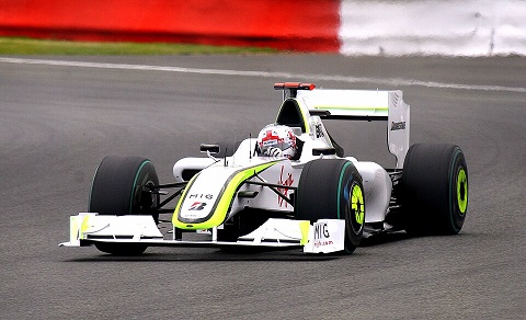 Jenson Button Brawn F1 car