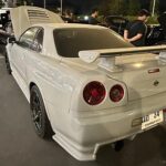 White nissan skyline r34 in Bangkok