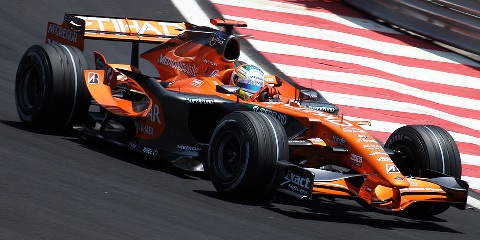 Spyker F1 car in Brazil