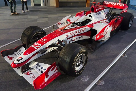 Super Aguri Formula 1 car at saloon