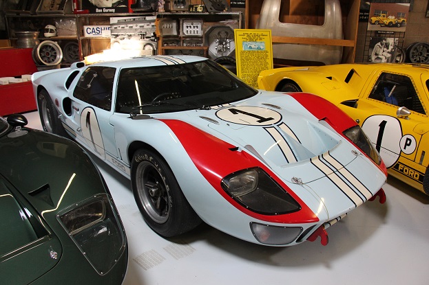 chris amon and bruce mclaren the winners of le mans 1966, with Ford GT40 MK II similar to this